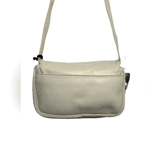 Marco Avane NWT genuine leather off white shoulder purse - Picture 2 of 14